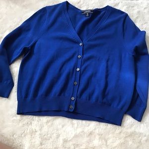 Lands’ End blue cardigan women’s size M